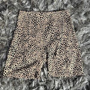 PacSun John Galt Cheetah Biker Shorts